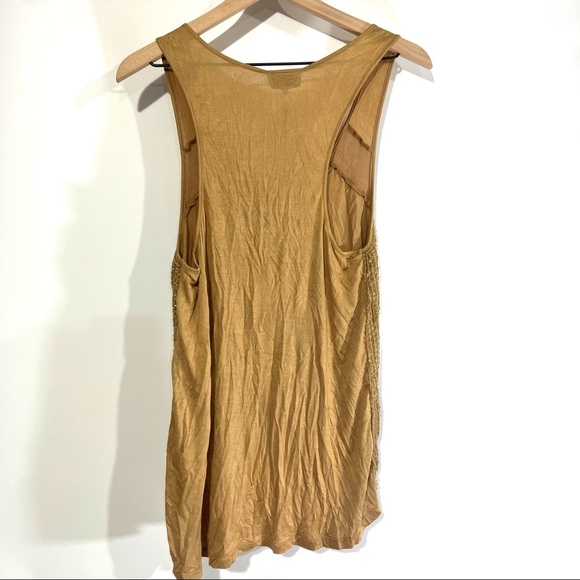 MLV Gold Scoop Neck Sequin Sleeveless Blouse Top NWT - Picture 2 of 4